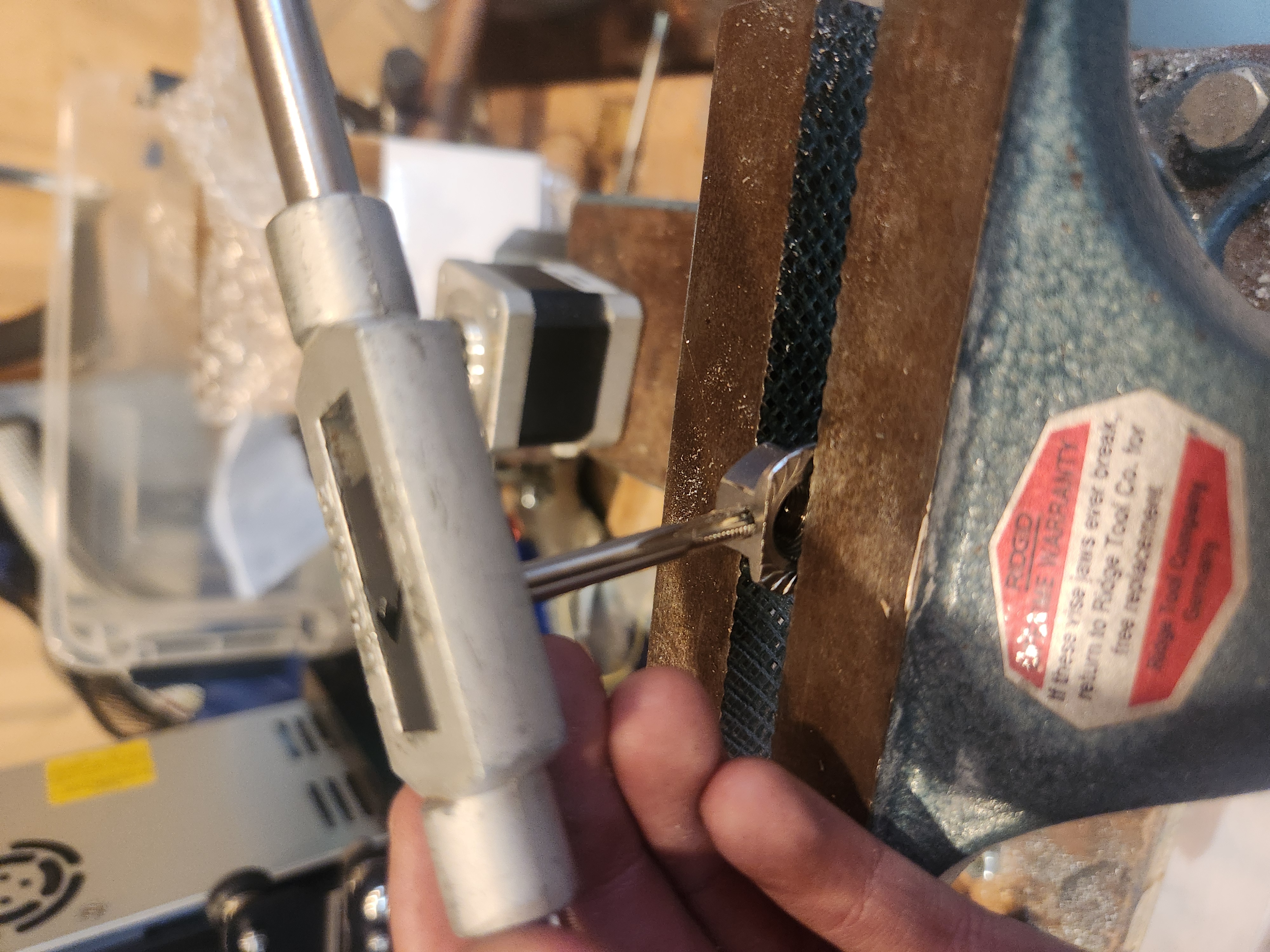 Cutting bearing seats and drilling main hole